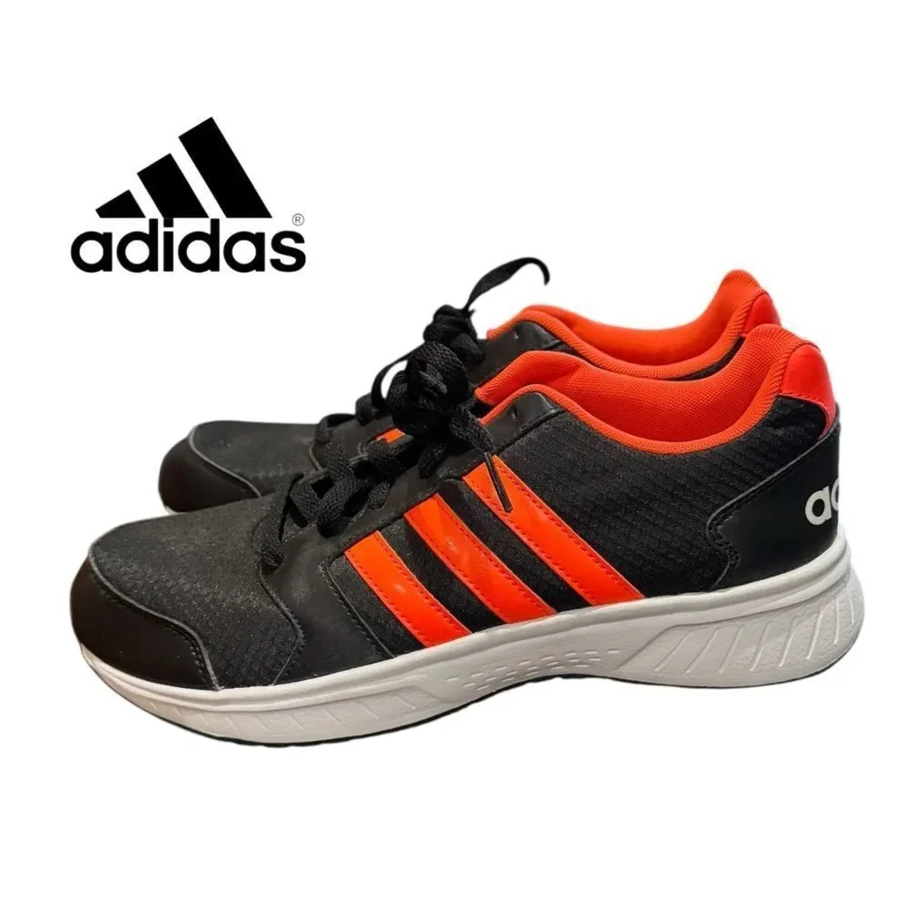 Adidas Neo VS Star Men's Black Neon Orange AW5261 Sneakers 9